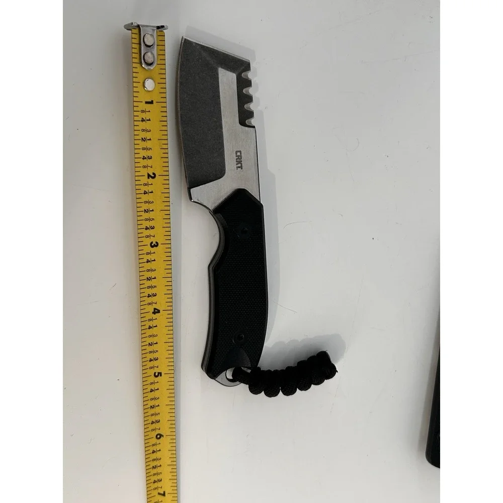CRKT Razel Compact Fixed Blade Cleaver Knife D2 Blade G10 Handle 3.0 OZ 4036